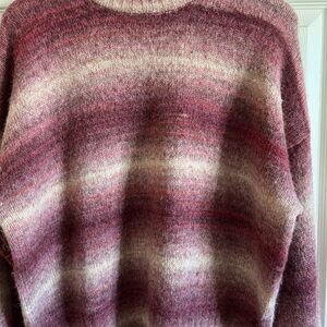 Madewell Pink and Cream Gradient Sweater